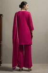 Designer Silk Blend Embroidery Ladies Plazzo Suits